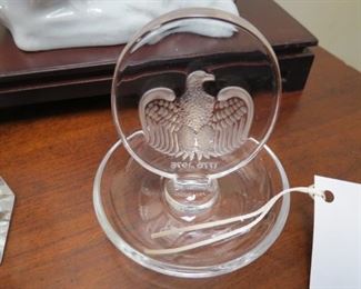 Lalique eagle pin dish.