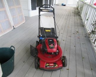 Toro  22" lawn mower with bag,  