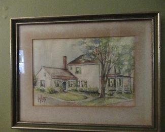 Water color done in 1908.  Signed by artist.