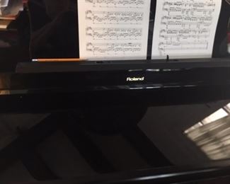 Roland black piano