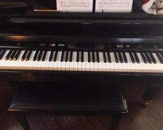 Roland black piano