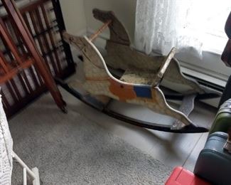 Early wooden rocking toy