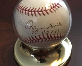 Ozzie Smith “The Wizard” Signed MLB Baseball HOF  ‘02