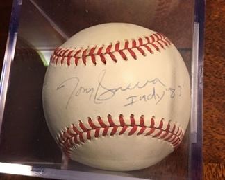 Tom Sneva (Indianapolis 500 Winner; 1983) Signed / Autographed Baseball 