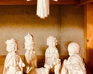 VTG 1975 Ceramic Nativity Scene 