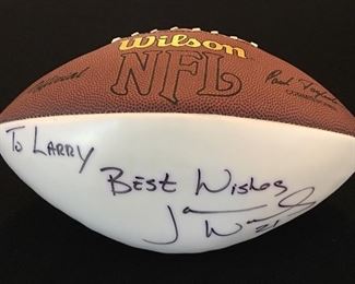 Jerome Woods Autographed Wilson NFL Football (KC Chiefs #21)