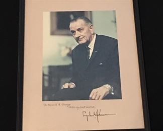 Signed President Lyndon Johnson