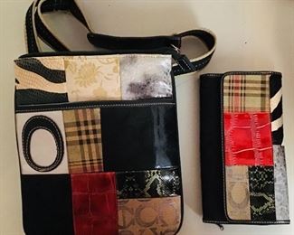 Faux Coach purse and wallet