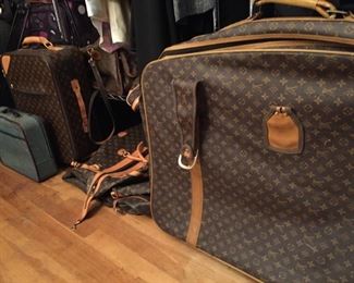 Luggage. Louis Vuitton (knockoffs).