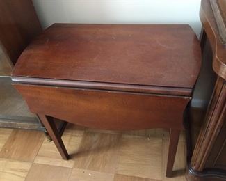 Small drop-leaf table.