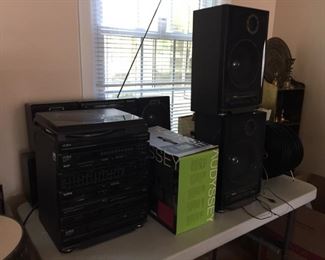 Yorx stereo system and other stereo equipment.