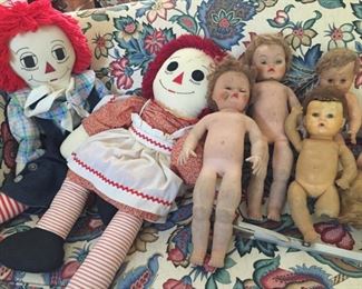 Raggedy Ann and Antique Dolls.