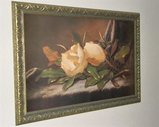 LARGE MAGNOLIA FRAMED ART