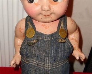 OLD BUDDY LEE COMPOSITION DOLL - FEET ARE IN POOR CONDITION, NEVERTHELESS THIS IS A TIMELESS TREASURE!