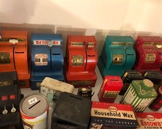 Metal register banks & other assorted banks. 