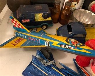 Metal Jets and toys
