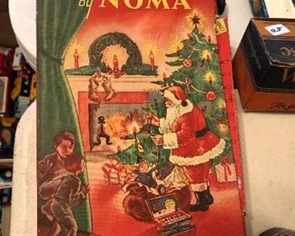 Vintage Christmas lights and box. 