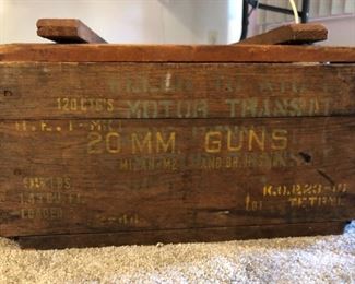 WWII ammunition box in very nice condition 