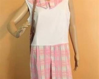 Culotte Romper Dress Sz 18 with Net Bag