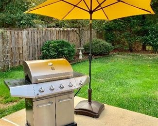 Patio items and grill