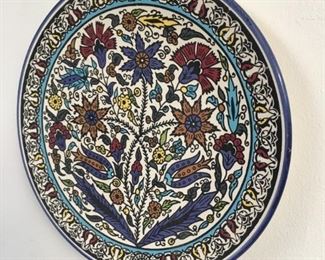 Vintage decorative plate made in Jerusalem