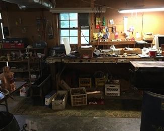 Tools in basement