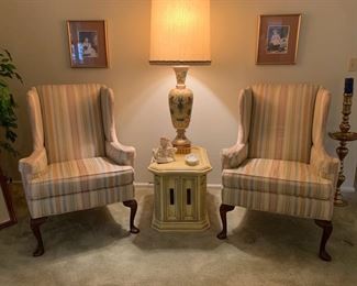2 Wing Back Chairs