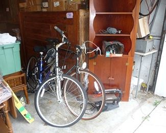 Bikes & Corner Cabinet