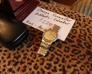 Vintage Omega Seamaster men's watch, as-is