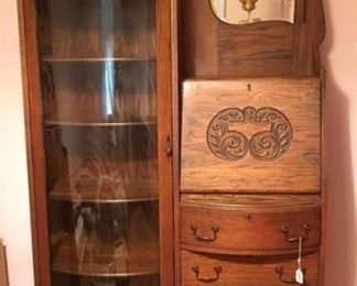 Antique BowFront Secretary