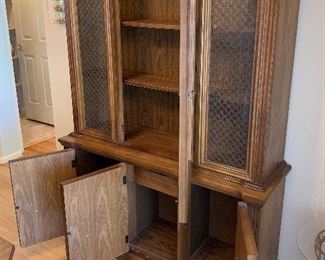 Vintage Pecan China Cabinet/Sideboard	73x52x16	HxWxD