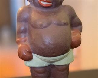 Vintage Boxer Bank Black Americana