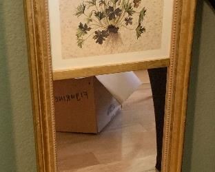 Vintage Flower Mirror