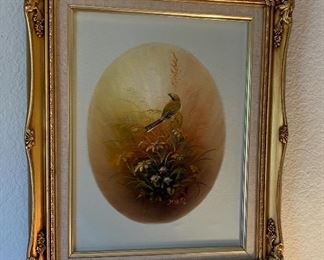 Gold Framed Bird Painting #1