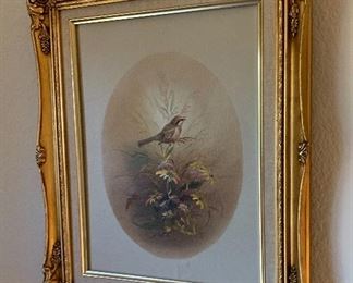 Gold Framed Bird Painting #2