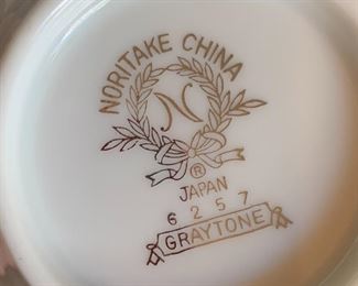 Noritake Graytone China Set
