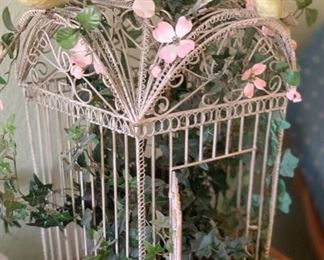 Antique Metal birdcage decor
