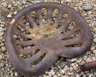 antique Rusty Tractor Seat