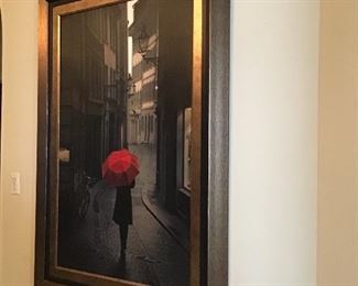 - 44x58 picture with red umbrella 