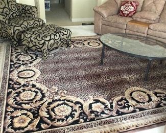 - Designer Leopard Print Area Rug 