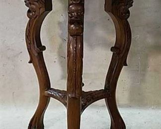 Ornately carved table