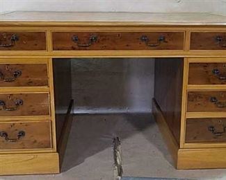 English Leather top desk