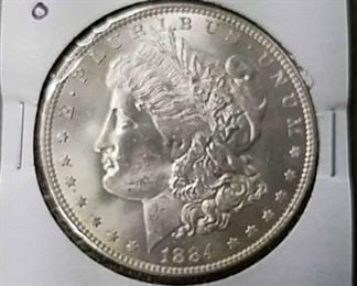 1884-O BU Morgan dollar