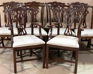 Great set of 10 Chippendale chairs