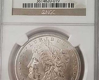 1880 S Morgan dollar graded MS63
