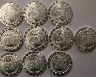 1 Ounce Silver Towne coins