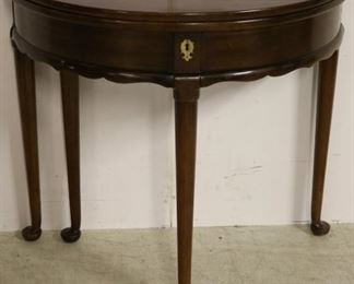 Demilune game table