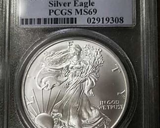 2005 First Strike silver eagle