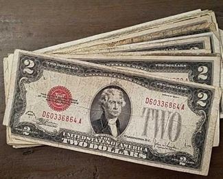 Red seal $2 bills