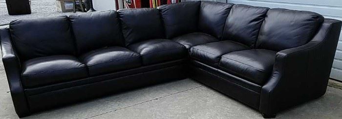 Leather Italia sectional sofa